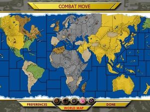 Planning my next combat move in Axis and Allies