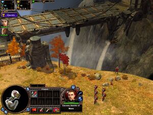 Surveying the bridge during Vernazza expedition in Rise of Nations: Rise of Legends